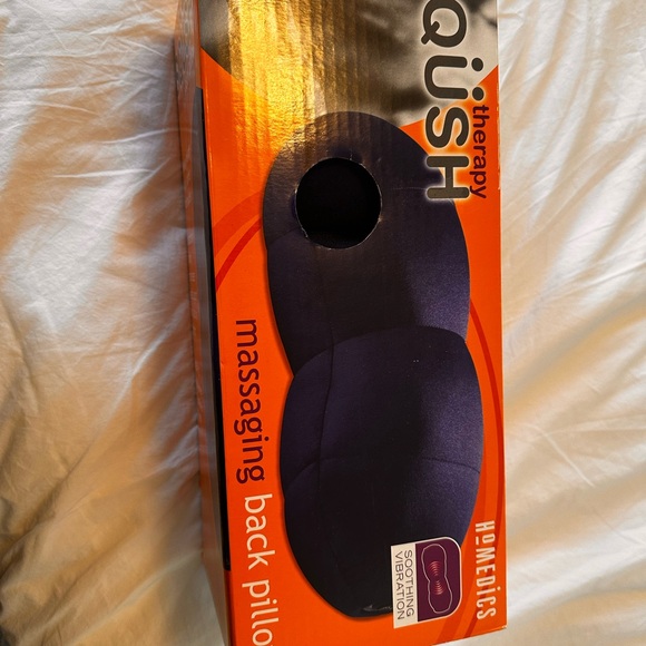 Homedics Blue Massaging Back Pillow - Picture 1 of 9